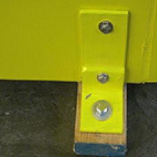 Photo of BLS Heated Emergency Shower Enclosures - Heavy duty tie down straps on all four corners