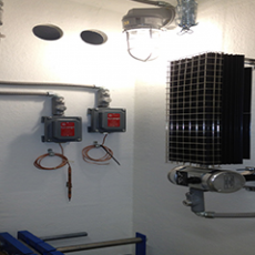 Photo of BLS Heated Emergency Shower Enclosures - Utility room with room heater