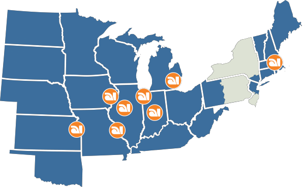 AI Footprint map